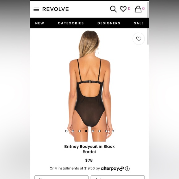 Revolve Bardot Lace Bodysuit - Picture 3 of 7